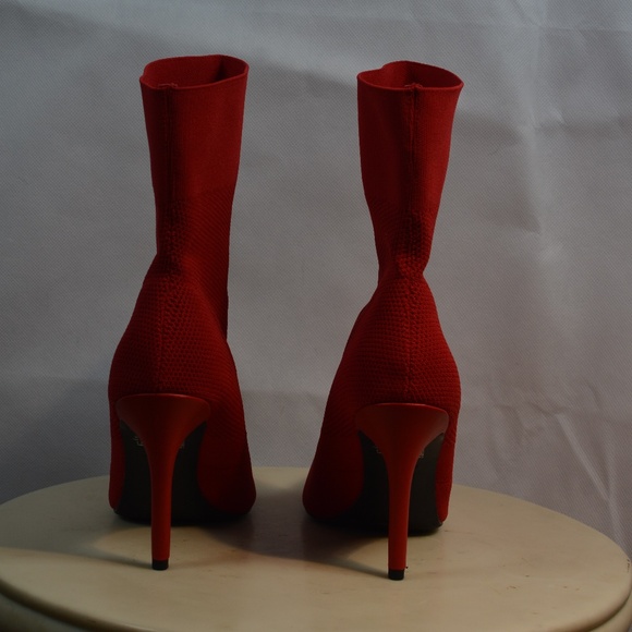 Brash Red Stiletto Boots SZ 9 NWOT - Picture 3 of 6
